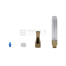 Premium WISCOO G2 Plastic Cartridge with Round Silver/Gold Metal Tip - 0.5ml/1.0ml - Disassembled -50/100/800 pcs