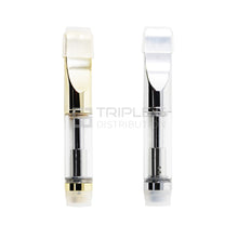 Premium A3 Cartridge with Flat Metal Silver/Gold Tip and Dual Coil Pyrex Glass Tank- 0.5 ml - 50/100/800 pcs